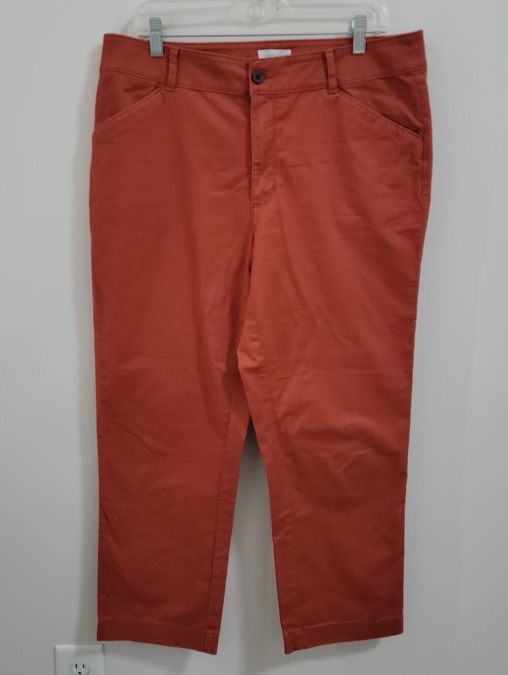 LOFT Cropped Ankle Pants in Terra Cotta
